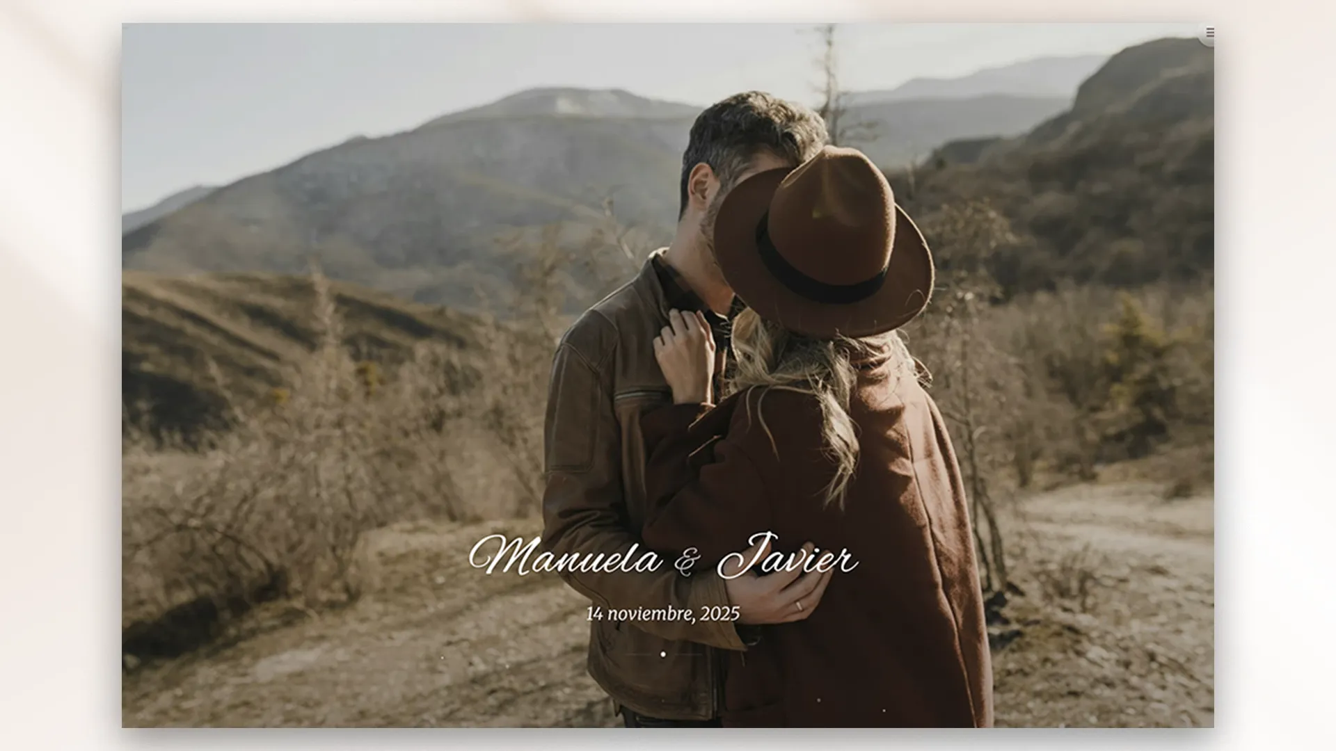 Evermore — main wedding template design
