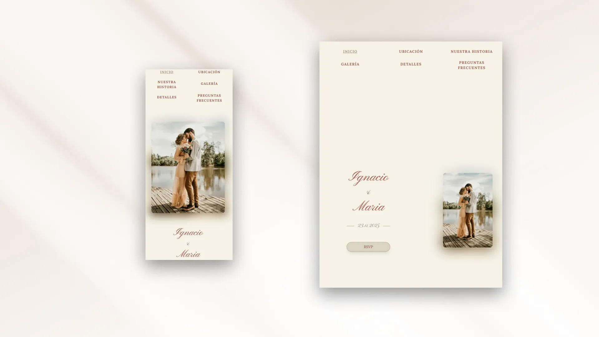 Serene — mobile view